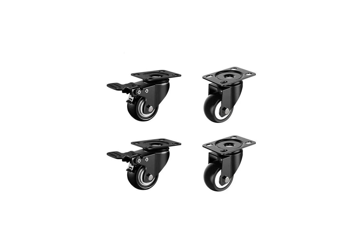 200kg Rated, 2" 50mm Swivel Castors with PU tyre (Set of 4pcs)