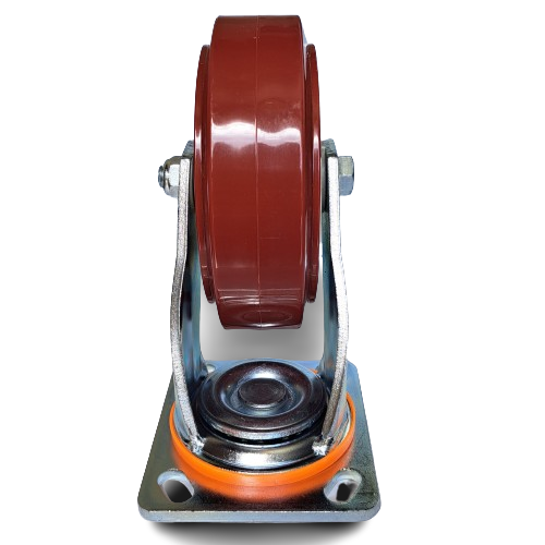 450kg Rated Urethane Castor - 6" 150mm - Swivel Plate