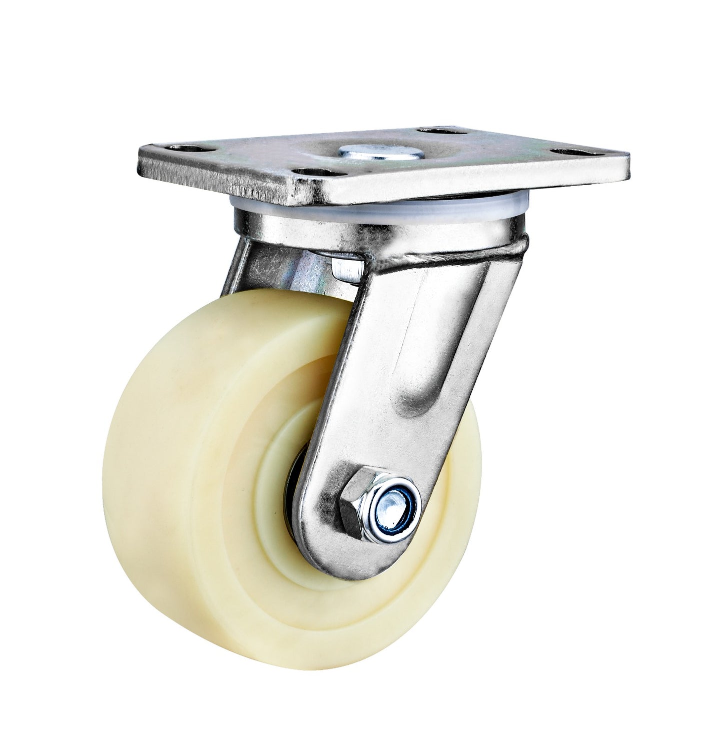 4000kg Rated, 4"/100mm Extra Heavy Duty Swivel Plate Castors with MC Nylon Wheel (Set of 4pcs)