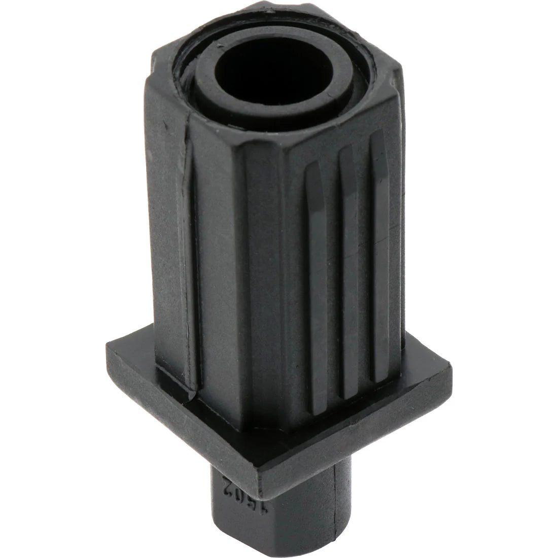 25mm Square Adjustable Bullet Foot Black - 100kg rated