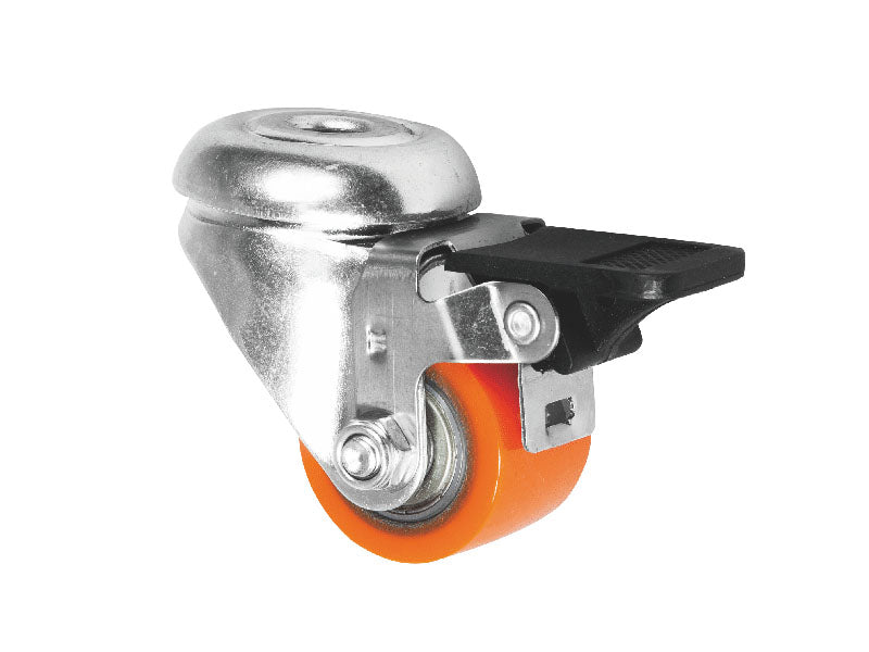 400kg Rated 35mm Bolt Hole Swivel Low Profile Castors (Set of 4pcs)
