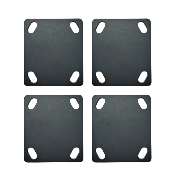 110mm x 114mm Castor Base Plate Set