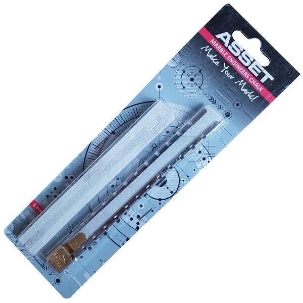 Packaged asset marble engineer's chalk with packaging