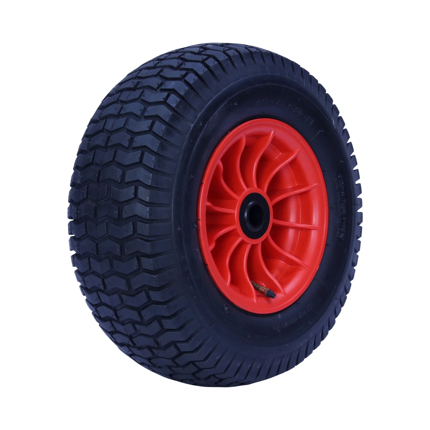 16" 400mm Pneumatc Wheel - Plastic Rim - 16/650x8 Tyre - 25.4mm Bore