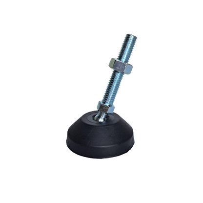 1400kg Rated Adjustable/Levelling Feet (ZINC PLATED) - 40mm Base, M10 Thread, 85mm Height (Set of 4)