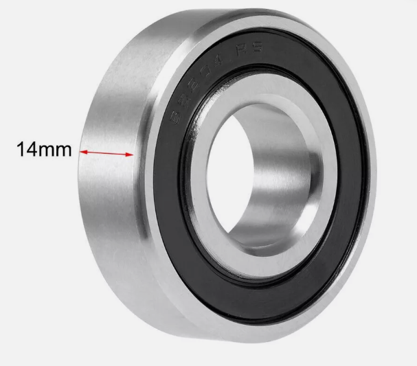 10pk 6204-2RS Mild Steel Sealed Bearings 20x47x14