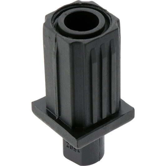 25mm Square Adjustable Bullet Foot Black - 100kg rated