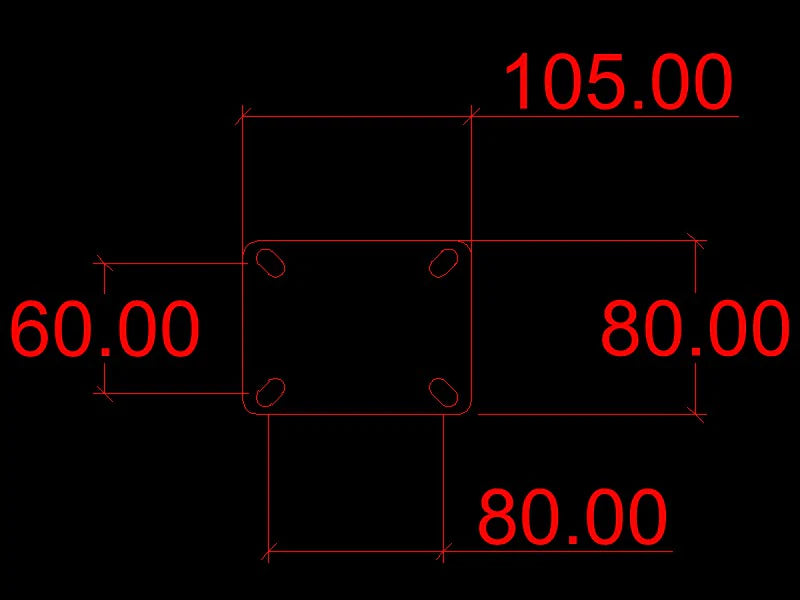 600kg Rated, 4"/100mm Swivel Castors with Red Urethane Wheel (Set of 4pcs)