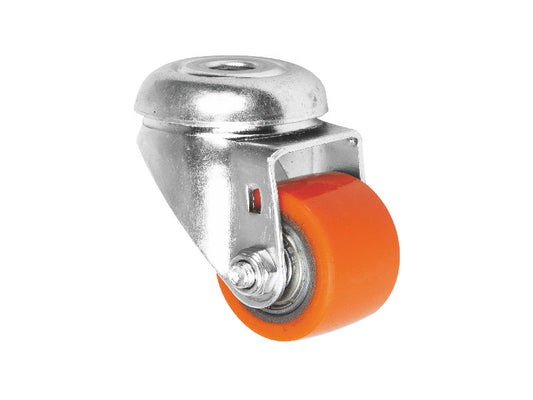 100kg Rated 35mm Bolt Hole Swivel Low Profile Castor