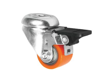 400kg Rated 35mm Bolt Hole Swivel Low Profile Castors (Set of 4pcs)