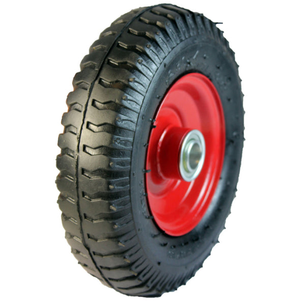 2.50x4 Flat Free Puncuture Proof Wheel - Steel Rim - 12mm Bearings