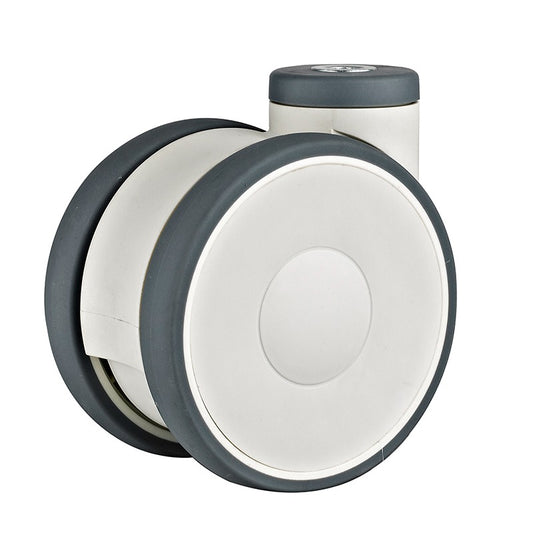 Linea 110kg Rated 5" 125mm Twin Wheel Medical Swivel Bolt Hole Castor