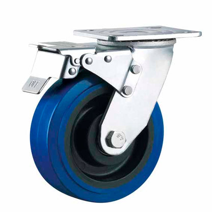 1000kg Rated, 4"/100mm Heavy Duty Swivel Castors with Rubber wheel (Set of 4pcs)