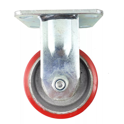 1200kg Rated, 4"/100mm Heavy Duty Castors with PU/CI wheel (Set of 4pcs)