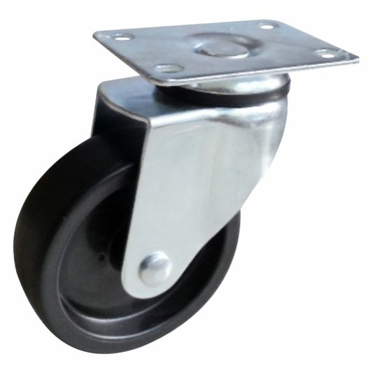 80kg Rated Nylon Castor - 3" 75mm - Swivel Plate