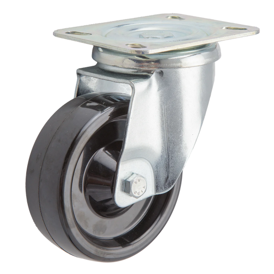 180kg Rated Monolithic Low/High Temp Castor - 100mm - Swivel (-30*C to +300*C)