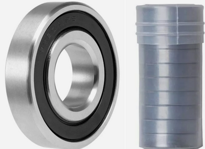 10pk 6204-2RS Mild Steel Sealed Bearings 20x47x14