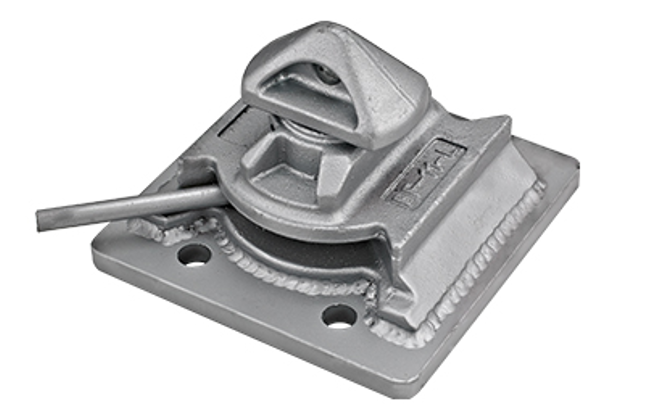 15,000kg (15T) Rated MC Nylon Container Castor - 300x120mm Twin Wheel - Swivel Plate