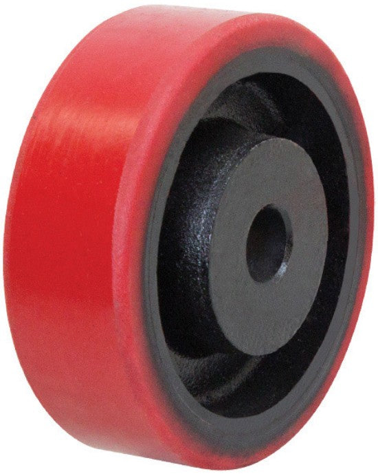 1000kg 8"x2" 200mm Urethane on Cast Iron Wheel - Drive Wheel