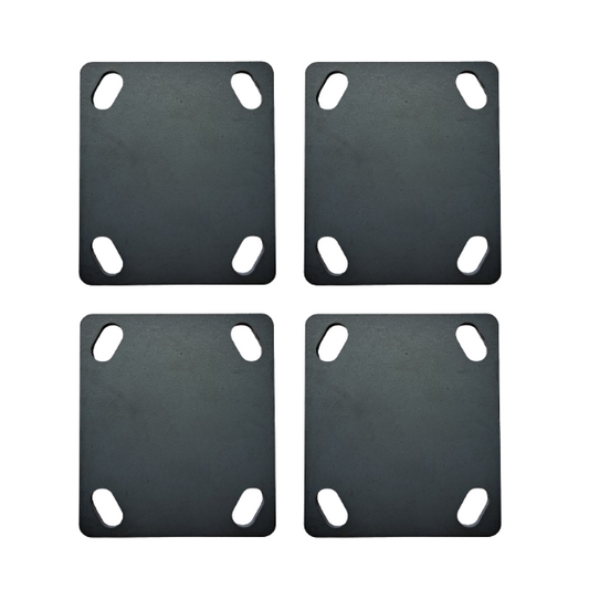 110mm x 114mm Castor Base Plate Set