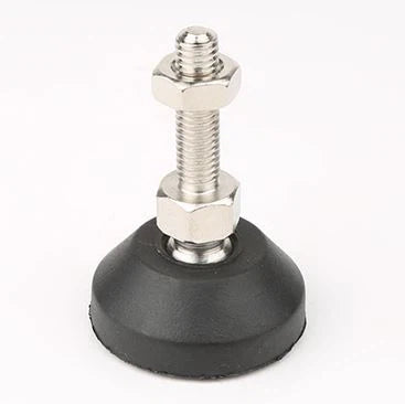 350kg Rated Adjustable/Levelling Feet (ZINC) - 40mm Base, M10x35mm Thread