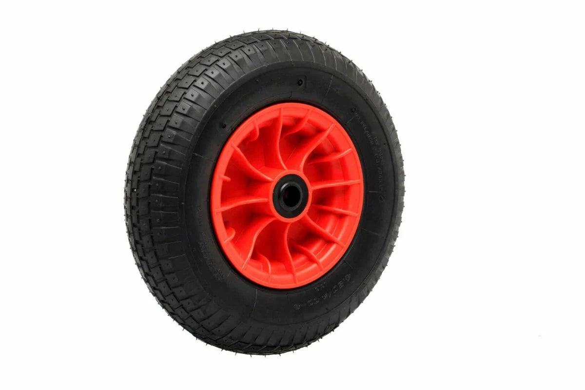 16" 400mm Pneumatc Wheel - Nylon Rim - 480/400x8 Tyre - 25.4mm Bore