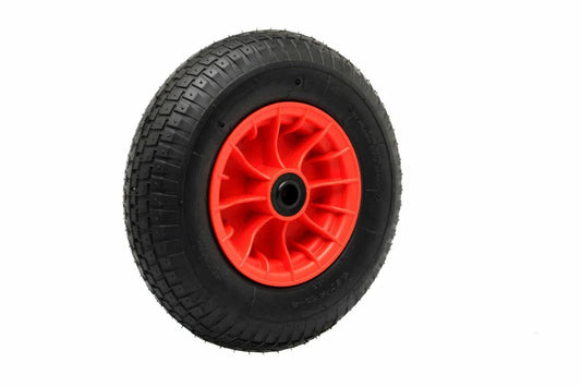 16" 400mm Pneumatic Wheel - Nylon Rim - 480/400x8 Tyre - 25.4mm Bore